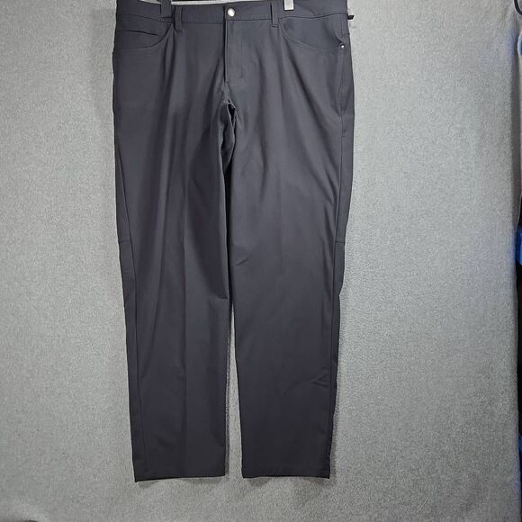 Lululemon Pant Men 38x32 charcoal Gray Chino Stretch ABC Preppy Warpstreme lm558 - Picture 1 of 13